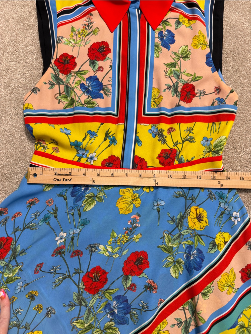 Alice + Olivia Farrah Floral Handkerchief Dress - size 4 - Gorgeous - Picture 8 of 16